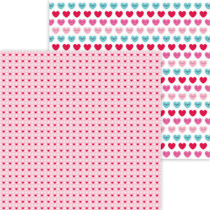 Scrapbooking  Doodlebug Lots Of Love Double-Sided Cardstock 12"X12" - Hugs & Kisses Paper 12"x12"