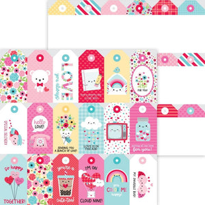 Scrapbooking  Doodlebug Lots Of Love Double-Sided Cardstock 12"X12" - Just For You Paper 12"x12"