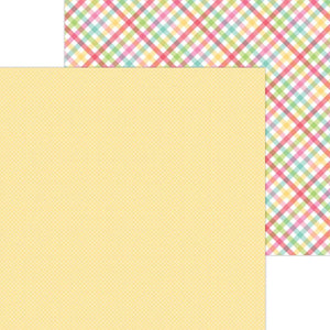 Scrapbooking  Doodlebug My Happy Place Double-Sided Cardstock 12"X12" - Hello Sunshine Paper 12"x12"
