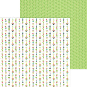 Scrapbooking  Doodlebug My Happy Place Double-Sided Cardstock 12"X12" -Love Grows Here Paper 12"x12"