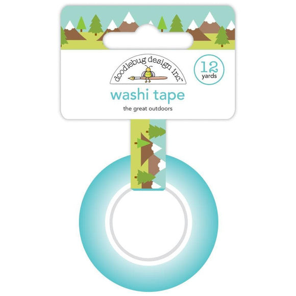 Scrapbooking  Doodlebug Washi Tape 15mmX12yd The Great Outdoors WASHI Tape