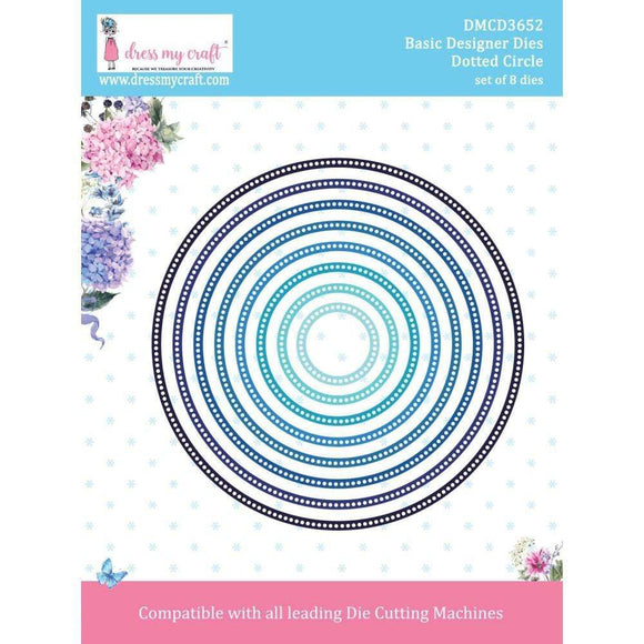Scrapbooking  Dress My Craft Basic Designer Dies Dotted Circle dies