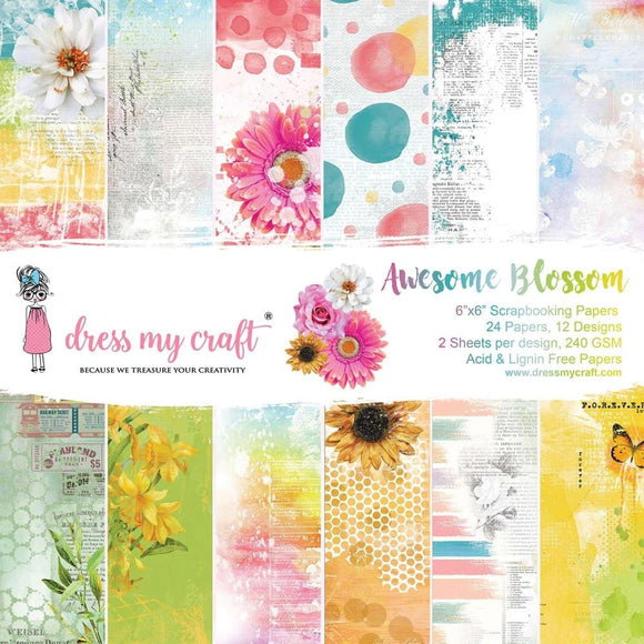 Scrapbooking  Dress My Craft Single-Sided Paper Pad 6