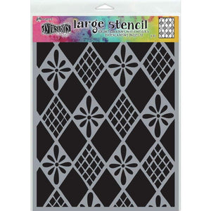 Scrapbooking  Dyan Reaveley's Dylusions Stencils 9"X12" Diamonds Are Forever Stencil