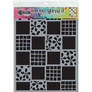 Scrapbooking  Dyan Reaveley's Dylusions Stencils 9"X12" Square Dance Stencil