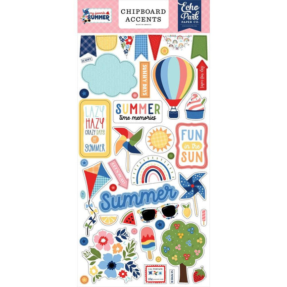 Scrapbooking  Echo Park My Favorite Summer Chipboard 6