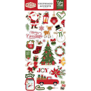 Scrapbooking  Echo Park The Magic Of Christmas Chipboard 6"X13" -Accents Chipboard