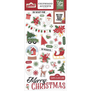 Scrapbooking  Echo Park Santa Claus Lane Santa Claus Lane Chipboard 6"X13" Accents chipboards