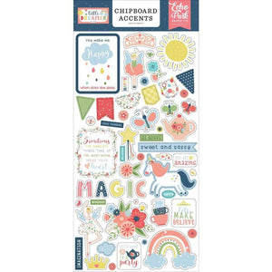 Scrapbooking  Little Dreamer Girl Chipboard 6"X13" Accents chipboards