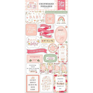 Scrapbooking  Welcome Baby Girl Chipboard 6"X13" Phrases chipboards