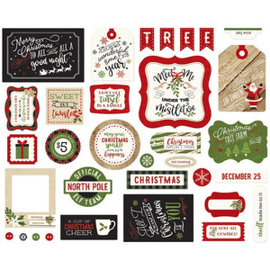 Scrapbooking  A Perfect Christmas Ephemera Cardstock Die-Cuts 33/Pkg Ephemera