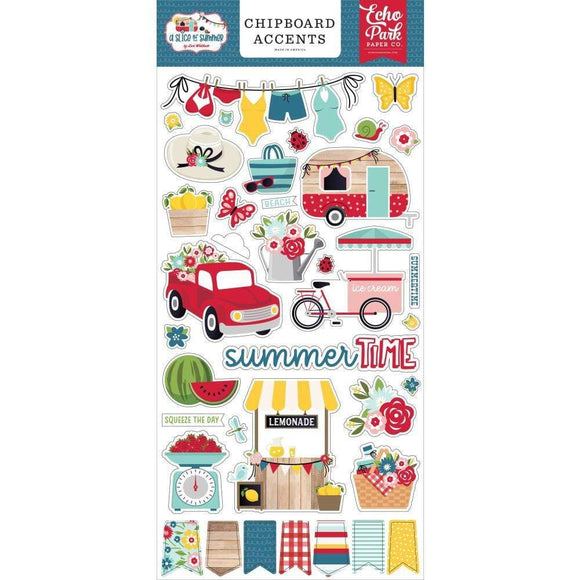 Scrapbooking  A Slice Of Summer Chipboard 6