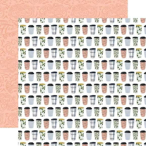 Scrapbooking  Coffee & Friends Double-Sided Cardstock 12