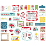 Scrapbooking  Echo Park A Slice Of Summer Cardstock Ephemera 33/Pkg Icons Ephemera