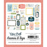 Scrapbooking  Echo Park Cardstock Ephemera 33/Pkg Frames & Tags, Day In The Life No. 2 Ephemera