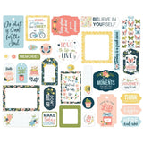 Scrapbooking  Echo Park Cardstock Ephemera 33/Pkg Frames & Tags, Day In The Life No. 2 Ephemera