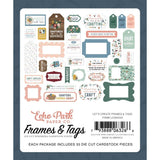 Scrapbooking  Echo Park Cardstock Ephemera 33/Pkg Frames & Tags, Let's Create Ephemera