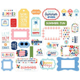 Scrapbooking  Echo Park Cardstock Ephemera 33/Pkg Frames & Tags, My Favorite Summer Ephemera