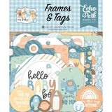 Scrapbooking  Echo Park Cardstock Ephemera 33/Pkg Frames & Tags, Our Baby Boy Ephemera