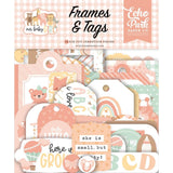 Scrapbooking  Echo Park Cardstock Ephemera 33/Pkg Frames & Tags, Our Baby Girl Ephemera
