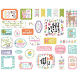 Scrapbooking  Echo Park Cardstock Ephemera 33/Pkg Icons, All About A Girl Ephemera