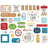 Scrapbooking  Echo Park Cardstock Ephemera 33/Pkg Icons, Fun On The Farm Ephemera