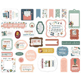 Scrapbooking  Echo Park Cardstock Ephemera 33/Pkg Icons, Let's Create Ephemera