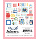 Scrapbooking  Echo Park Cardstock Ephemera 33/Pkg Icons, My Favorite Summer Ephemera