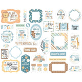 Scrapbooking  Echo Park Cardstock Ephemera 33/Pkg Icons, Our Baby Boy Ephemera