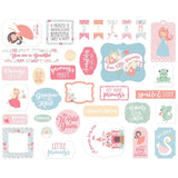Scrapbooking  Echo Park Cardstock Ephemera 33/Pkg Icons, Our Little Princess ephemera