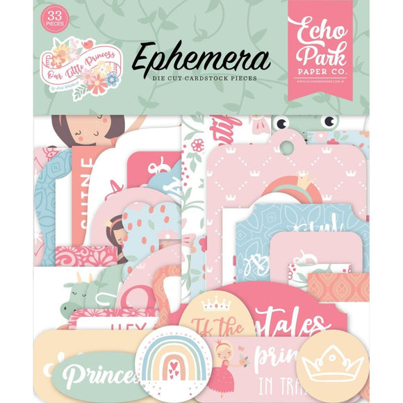 Scrapbooking  Echo Park Cardstock Ephemera 33/Pkg Icons, Our Little Princess ephemera