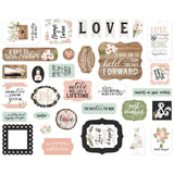 Scrapbooking  Echo Park Cardstock Ephemera 33/Pkg Icons, Our Wedding Ephemera