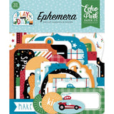 Scrapbooking  Echo Park Cardstock Ephemera 33/Pkg Icons, Play All Day Boy ephemera