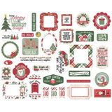 Scrapbooking  Echo Park Cardstock Ephemera 33/Pkg Icons, Santa Claus Lane Ephemera