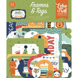 Scrapbooking  Echo Park Cardstock Ephemera 34/Pkg Frames & Tags A Birthday Wish Boy Ephemera