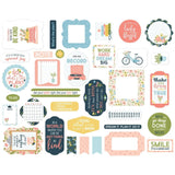 Scrapbooking  Echo Park Cardstock Ephemera 34/Pkg Icon, Day In The Life No. 2 Ephemera
