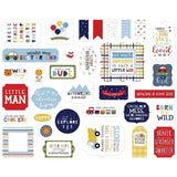 Scrapbooking  Echo Park Little Dreamer Boy Cardstock Ephemera 33/Pkg Icons Ephemera