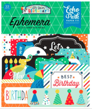 Scrapbooking  It's Your Birthday Boy, Cardstock Ephemera 33/Pkg Icons Ephemera