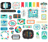 Scrapbooking  It's Your Birthday Boy, Cardstock Ephemera 33/Pkg Icons Ephemera