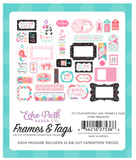 Scrapbooking  It's Your Birthday Girl Cardstock Ephemera 33/Pkg, Frames & Tags Ephemera