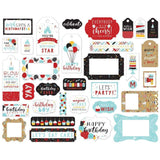 Scrapbooking  Magical Birthday Boy Cardstock Ephemera 33/Pkg Frames & Tags Ephemera