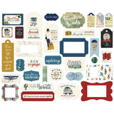 Scrapbooking  Scenic Route Cardstock Ephemera Frames & Tags 33/Pkg Ephemera