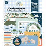 Scrapbooking  Welcome Baby Boy Cardstock Ephemera 33/Pkg Icon Ephemera