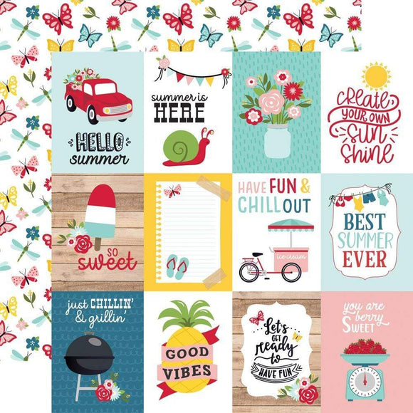 Scrapbooking  A Slice Of Summer Double-Sided Cardstock 12