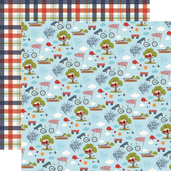 Scrapbooking  All Boy Double-Sided Cardstock 12