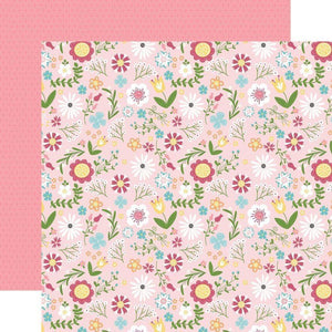 Scrapbooking  All Girl Double-Sided Cardstock 12"X12" - All Girl Floral Paper 12"x12"