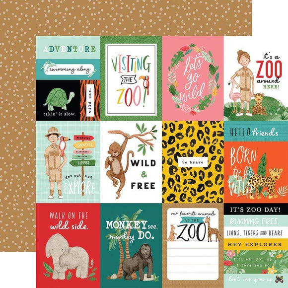 Scrapbooking  Animal Kingdom Double-Sided Cardstock 12