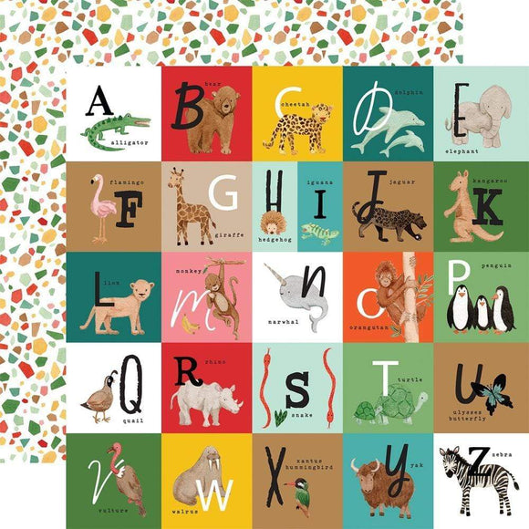 Scrapbooking  Animal Kingdom Double-Sided Cardstock 12