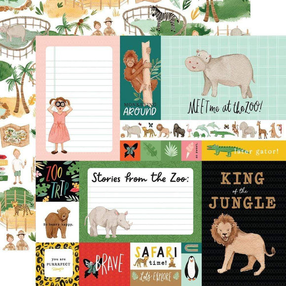 Scrapbooking  Animal Kingdom Double-Sided Cardstock 12