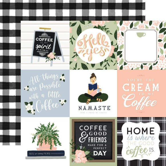 Scrapbooking  Coffee & Friends Double-Sided Cardstock 12